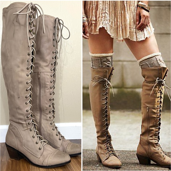 Free People Shoes - Free People Jeffrey Campbell Joe Lace-Up Boots